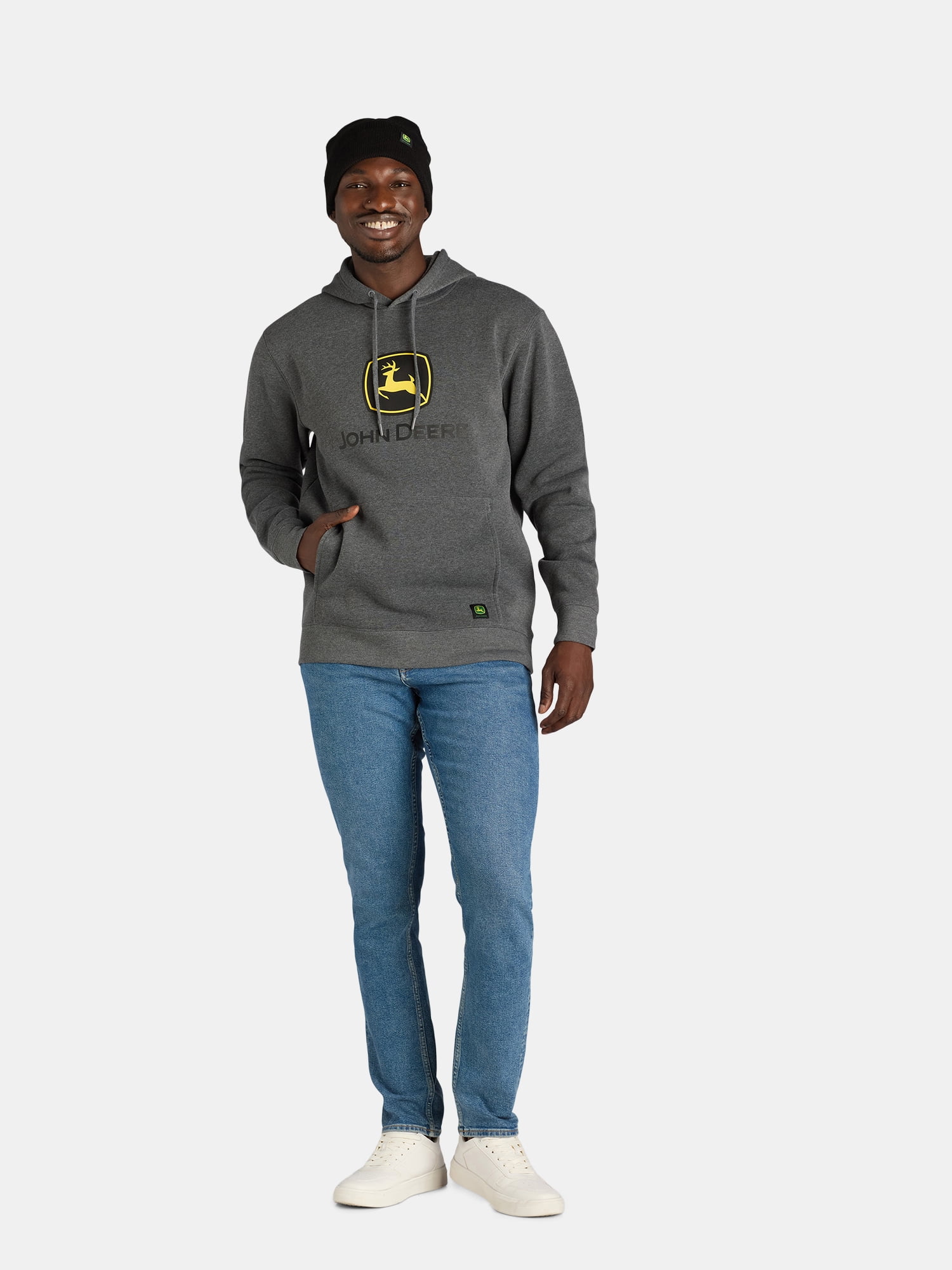 John Deere Work Hoodie Beanie Set