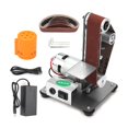 thumbnail image 1 of Mini Electric Belt Sander DIY Polishing Grinding Machine Multifunctional Grinder Cutter Edges Sharpener with 10PCS Sanding Belts ,Wide Use, 1 of 7