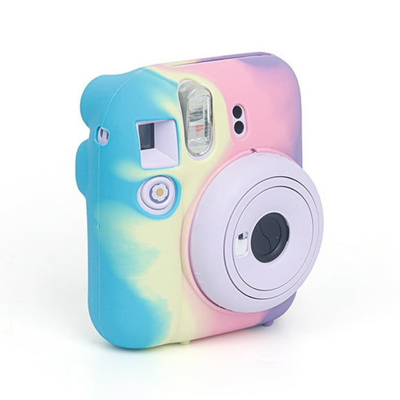 Silicone Case For Mini 12, Rainbow Gradient Camera Body Skin Case, High Elasticity Strong Resilience Shockproof Protective Soft Housing Shell For Mini 12