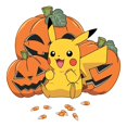 thumbnail image 2 of Boys Pokemon Halloween Pikachu Jack-O'-Lanterns T Shirt, 2 of 5