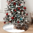 thumbnail image 4 of KLL 36" Christmas Tree Skirt Yak Xmas Tree Skirts Mat for New Year Xmas Holiday Party Indoor Outdoor Home Decoration, 4 of 5