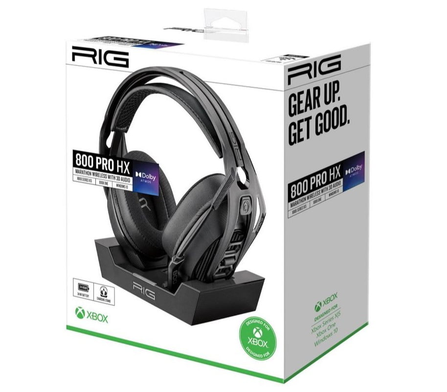 Open Box RIG 335852 800 Pro HX Marathon Wireless Gaming Headset for Xbox Series X|S/Xbox One, Black
