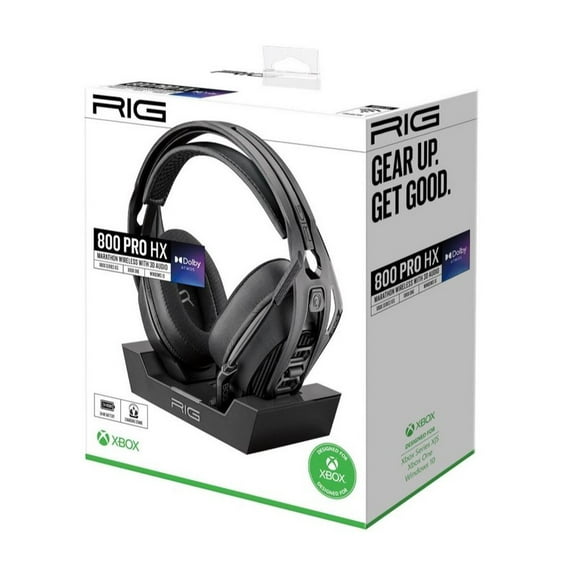 Open Box RIG 335852 800 Pro HX Marathon Wireless Gaming Headset for Xbox Series X|S/Xbox One, Black