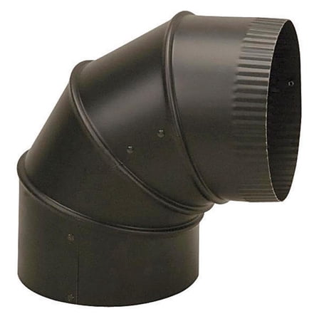 BM0346 4" 28GA Adjustable Elbow, Black