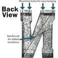 thumbnail image 3 of Huge 20" Metal Letter "N" Wall Decor, Silver with Rusted Edges, Galvanized Wall Mountable Decoration for Country, Mid-Century, or Farmhouse Themed Room or Event, 3 of 6