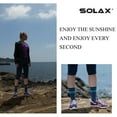 thumbnail image 6 of SOLAX Women's 72% Merino Wool Hiking Socks Outdoor Trail Trekking Cushioned Breathable Quarter Socks 3 Pairs (MD Asst133), 6 of 8