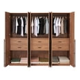 thumbnail image 6 of Lee Wardrobe Closet 2.0 from Engineered Wood in Golden Brown - Set of 3, 6 of 16