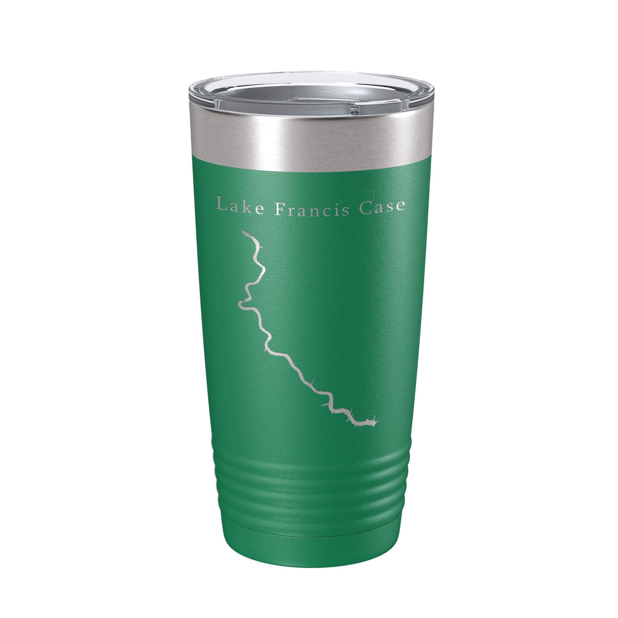 Lake Francis Case Map Tumbler Travel Mug Insulated Laser Engraved