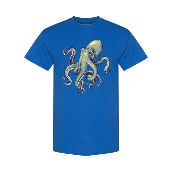 Octopus Sea Animal T-Shirt Men -Image by Shutterstock, Male Large