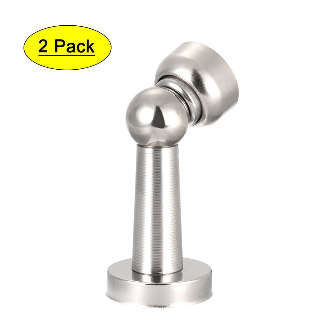 uxcell Home Office Stainless Steel Door Magnetic Catch Holder Stopper Wall Protector Brushed 