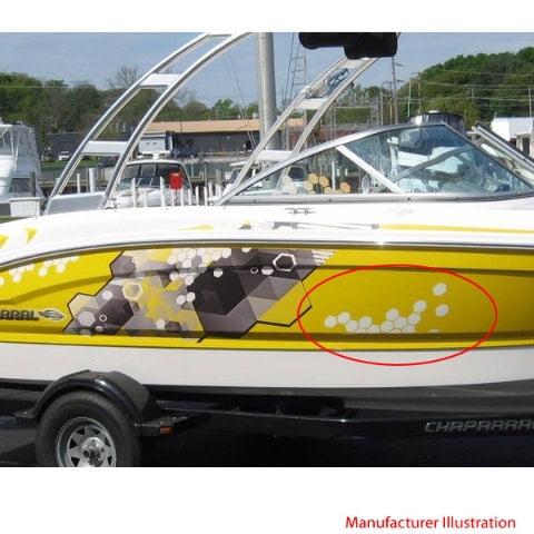 Chaparral Boat Front Graphics 14.00874 | White Matrix H2O (Set Of 2)