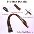 thumbnail image 3 of unbranded 4Ud Extensiones De Sintético Marrón Para Estilo Y, 3 of 7