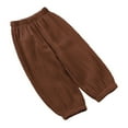 thumbnail image 6 of KYAIGUO Toddler Kids Baby Boys Girls Sweatpants Cotton Trousers Elastic Solid Color Active Pants Long Pants Casual Joggers Mosquito Pants Soft Pants for 1-8 Years, 6 of 8