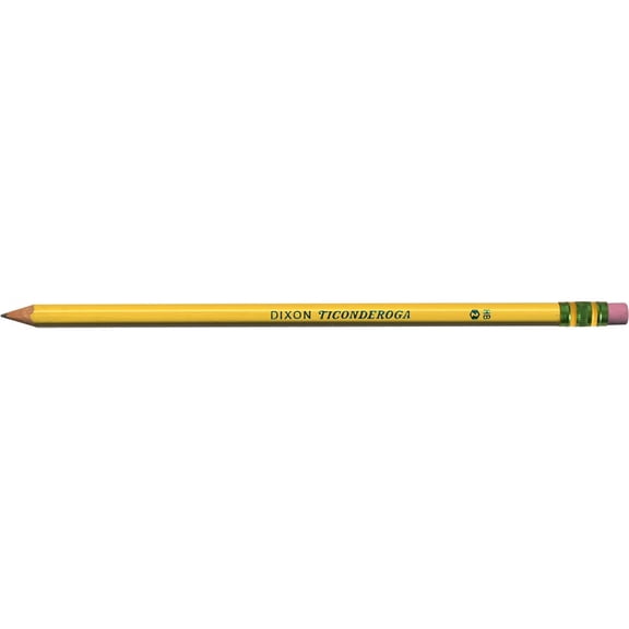 Ticonderoga Pre-Sharpened Pencil, HB, #2, Yellow, Dozen