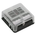 thumbnail image 4 of Fuse Block, High Strength Fuses Box 6 Way Easy Installation PBT Material for 10-32V Vehicle ANGGREK EH1013, 4 of 8