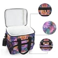 thumbnail image 6 of FORMRS Insulated Cooler Bag 24 Cans Capacity Soft Leakproof Lunch Box with Side Pockets, Light Purple Flowers, 6 of 7