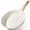 9.5in White, variant on GiPP Nonstick Frying Pan Skillet 9.5"Granite Non Stick Pans, Omelette Pan with Heat-Resistant Handle,Easy to Clean,Compatible with All Stovetops