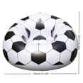 thumbnail image 3 of Portable Inflatable Soccer Chair Bag, Soccer Ball Lounger Foldable Air Sofa for Beach Pool Camping, Beach Blow Up Couch, 41.3x25.6 Inch, 3 of 9