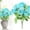 Blue, variant on Nallwabiu 6 Heads Artificial Silk Rose Bouquet, Realistic Cloth Rose Flowers, Faux Rose Arrangement for Wedding, Home Decor, Bridal & Table Centerpiece Decoration