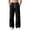 Black, variant on Ohufall Hiking Pants For Men Solid Color Wide Cargo Pant Outdoor Breathable Daily Sweat Pant