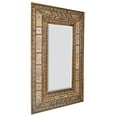 thumbnail image 2 of AFD Peruvian Painted Glass White Mirror, 2 of 4