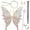 Gold, variant on Alaiyaky 6Pcs Fairy Wings for Adults, Butterfly Wings for Women, Halloween Costume Angel Wings disfraz de Halloween, alas de ángel para mujer