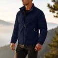 thumbnail image 5 of Zenithor Men's Windbreaker Jacket, Lightweight Full Zip Stand Collar Long Sleeve Outdoor Jacket with Pockets for Hiking Cycling Casual Wear Navy(S-4XL), 5 of 7