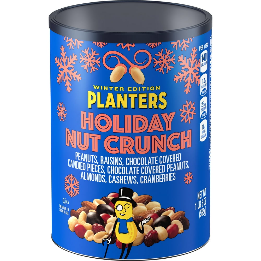 Planters Winter Edition Holiday Nut Crunch Trail Mix Snack with Peanuts
