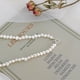 thumbnail image 3 of Collar de perlas blanco Guardurnaity estilo vintage 45cm regalo para mujer, 3 of 6