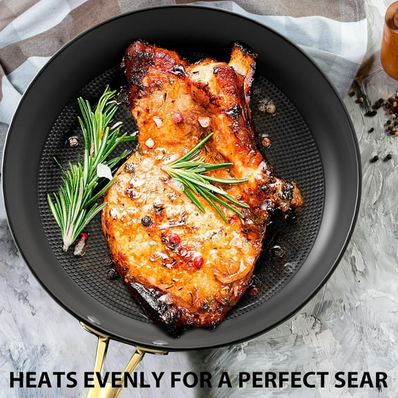 Non Stick Frying Pans – 10 Inch  Skillet with Stay-Cool Handle, Induction Compatible, Oven & Dishwasher Safe