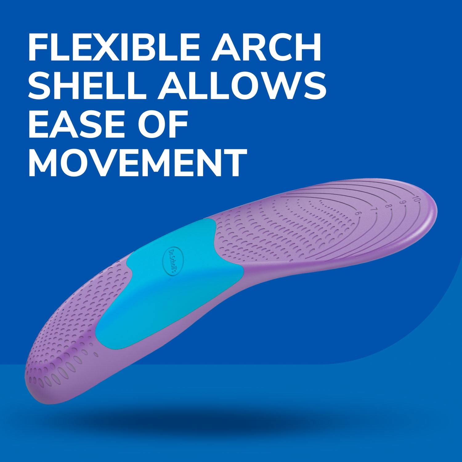 Dr. Scholl's Walk Longer Insoles, Comfortable Plush Foam Inserts for Women, Sizes 6-10