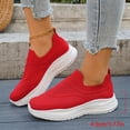 thumbnail image 5 of Bkhluea Women Knit Slip On Walking Shoes Lightweight Comfortable Footwear For Daily Travel Outdoor Activities, 5 of 7