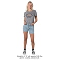 thumbnail image 3 of Blippi Sorry I was Watching Blippi Women's Crop Top T-Shirt, Athletic Heather, Large, 3 of 4