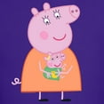 thumbnail image 3 of CafePress - Peppa Pig: Holding Baby Kids T Shirt - Dark T-Shirt Kids XS-XL, 3 of 4