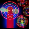 thumbnail image 3 of 1PC Portable Handheld Mini LED Flashing Light Fan AAA Battery Powered Random Color For Cooling, 3 of 7
