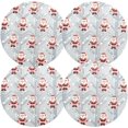 thumbnail image 2 of GZHJMY Christmas Santa Claus Round Placemats Set of 1, Non-Slip Washable Table Mats for Kitchen Dining Party Home Decor,15.4 Inch, 2 of 7