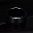 thumbnail image 5 of 8MM Black Brushed Tungsten Carbide Men's Jewelry Wedding Simple Ring Size 7-12, 5 of 6