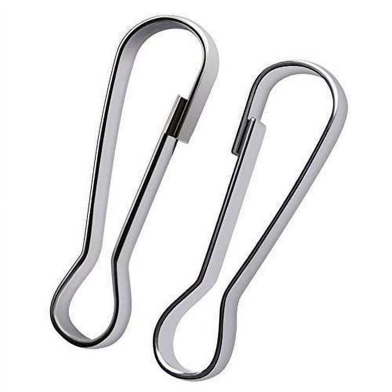 LYECUN 100 Pcs - 1 Inch25mmUpgrade Metal Spring Hooks, 304 Stainless Steel, Lanyard Snap Clip Hooks for ID Card, Key Chain, Women's, Size: 25 mm