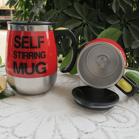 

GZHOUFDXINX Stylish Self Stirring Stainless Steel Coffee Mug - Automatic Mixing & Spinning Cup for Home Office and Travel - Convenient Milk Whisk Mixer