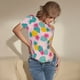 thumbnail image 3 of Fotbe Pineapple And Leaves Body de Mujer con Cuello Redondo y Mangas Cortas, Sin Mangas Ajustado, Suave, Cómodo y Básico-Small, 3 of 7