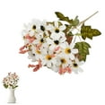thumbnail image 2 of Nallwabiu Faux Flowers 4-Pack, 13" White Artificial Flower Bouquet for Wedding Arch & Table Decor, Spring Bridal Shower, Valentine's Gift (Color B), 2 of 9