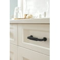 thumbnail image 2 of Amerock Collet 3 inch (76mm) Center-to-Center Matte Black Cabinet Pull, 2 of 6