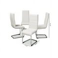 thumbnail image 5 of Set of 4 Baxton Studio Marlys Modern and Contemporary Faux Leather Upholstered Dining Chairs, Multiple Colors, 5 of 7