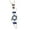 Silver, variant on Sterling Silver Israel Map Necklace, Jewish Star of David Pendant, Blue and White Enamel, Silver Chain (Silver)