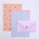 thumbnail image 5 of Xiao Hua Juego de papel rayado y sobres, adecuado para tarjetas, cumpleaños, bodas, ceremonias, 30 sobres y 60 hojas de papel., 5 of 5