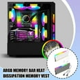 thumbnail image 4 of Shenguang Sync ARGB Memory Heatsink 5V 3-Pin Aluminum Alloy Radiator with Thermal Pads for High Performance RAM Cooling, 4 of 8