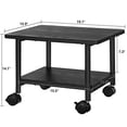 thumbnail image 4 of Soporte para impresora VASAGLE Industrial Mobile de 2 niveles negro UOPS02B, 4 of 7