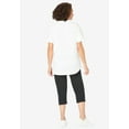 thumbnail image 2 of Woman Within Plus Size Two-Piece V-Neck Tunic & Capri Set, 2 of 6