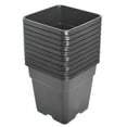 thumbnail image 2 of SEBLAFF 1/2/3/5 Gallon Plastic Grow Pots Plant Bonsai Square Garden Container 10 Pack, 2 of 13