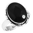 thumbnail image 1 of 925 Silver Ring For Women - Men Real Black Onyx Stone Silver Ring Size 12 July Birthstone Costume Silver Ring Size 12 Gift For Sister On Christmas 925 Silver Jewelry With Gemstone, 1 of 5